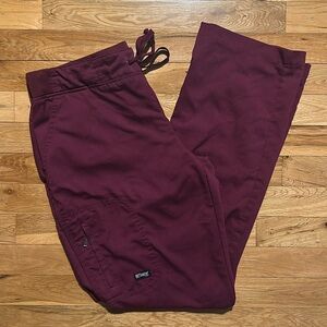 Medium Grey’s Anatomy Scrub Pants- Wine
